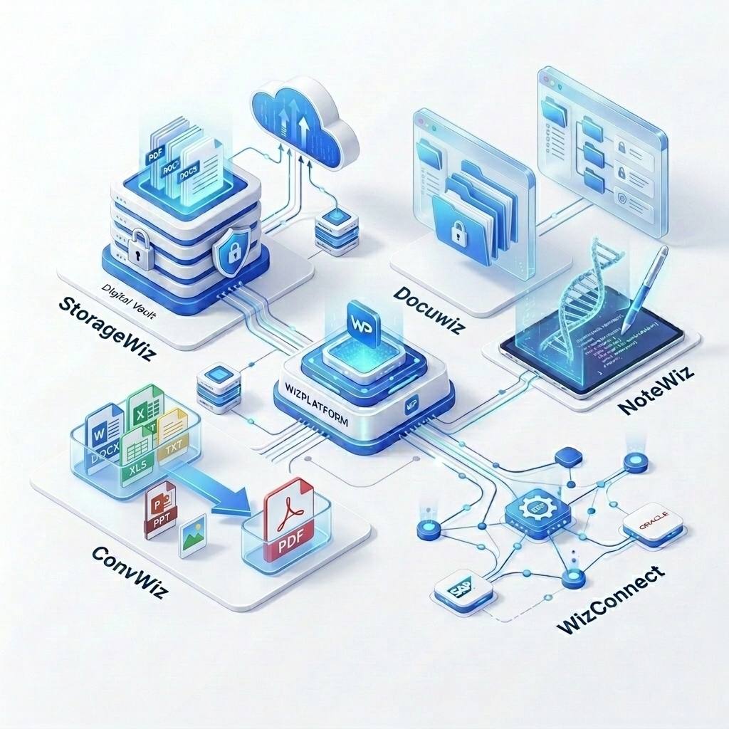 WizPlatform Final Perfection: StorageWiz, Docuwiz, NoteWiz, ConvWiz(Refined), and WizConnect
